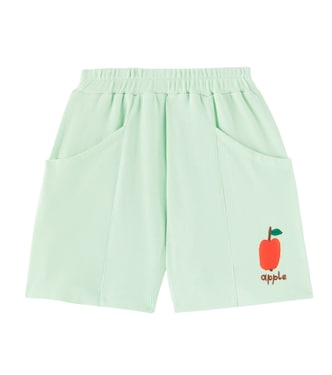 Apple waffle-knit cotton shorts | Jellymallow