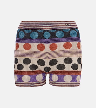 Shorts de lamé en jacquard con lunares | Valentino