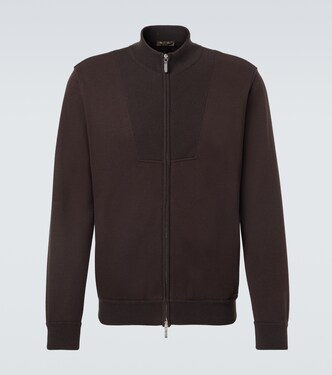 Whitney cotton-blend jersey bomber jacket | Loro Piana