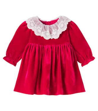 Baby cotton-blend velvet dress | Patachou