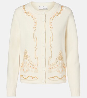 Embellished wool cardigan | Xu Zhi