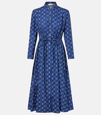 Printed cotton shirt dress | Tory Burch