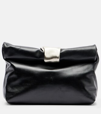 Cuff leather clutch | Staud