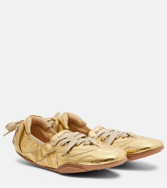 Sneakers Bilaria in pelle metallizzata | Acne Studios