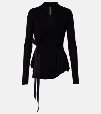 Bow-detail wrap cardigan | Rick Owens