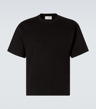 Cropped cotton jersey T-shirt | Saint Laurent