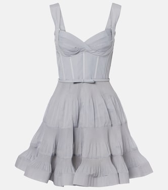 Pleated bustier minidress | Zimmermann