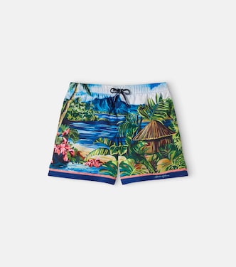 Printed swim trunks | Dolce&Gabbana Kids