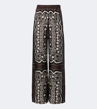 Weite Hose Morgan aus Seiden-Twill | Nili Lotan