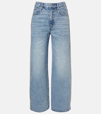 Crochet Bow cropped wide-leg jeans | Frame
