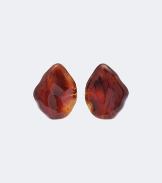 Ambra gold-plated clip-on earrings | Victoria Beckham