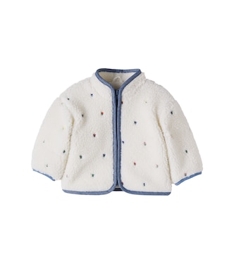 Baby floral embroidered teddy jacket | Stella McCartney Kids