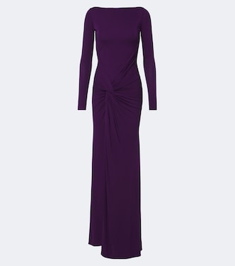 Gathered jersey gown | Alex Perry
