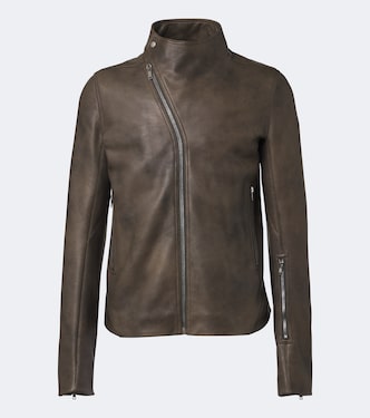 Release leather biker jacket | Rick Owens