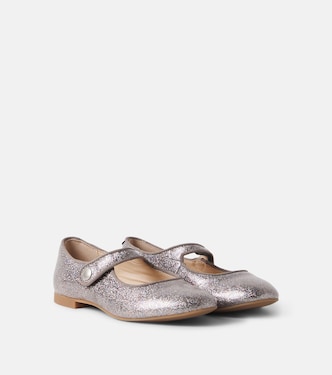 Daisy Baby glitter Mary Jane flats | Pom d'Api