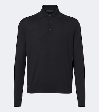 Cashmere and silk polo sweater | Prada