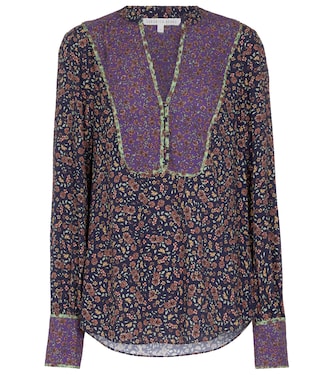 بلوزة بطبعات الورود Betta | Veronica Beard