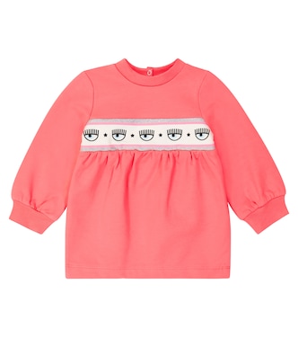 x Chiara Ferragni Baby cotton-blend jersey dress | Monnalisa