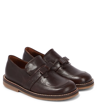 Bow-detail leather loafers | PèPè
