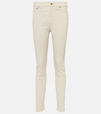 High-rise skinny leg leather pant | Polo Ralph Lauren