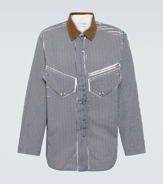 Veste Galli rayée en coton | Ranra