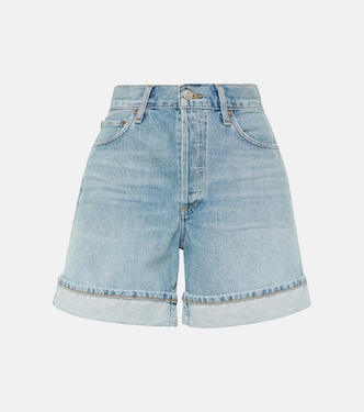 Dame high-rise denim shorts | Agolde