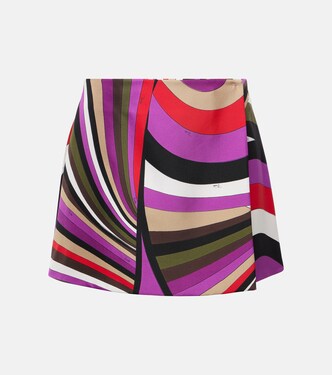 Mini-jupe Iride en soie | Pucci