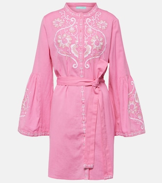 Robe Everly brodée en coton et lin | Melissa Odabash