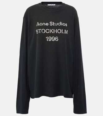 Logo cotton-blend top | Acne Studios