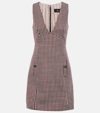 فستان قصير بمربعات | Etro