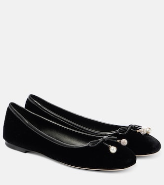 Ballerinas Elme aus Samt | Jimmy Choo