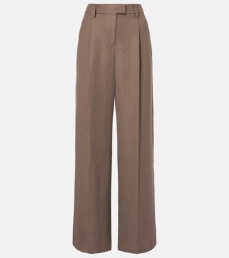 Pantalones anchos de tiro alto | Brunello Cucinelli