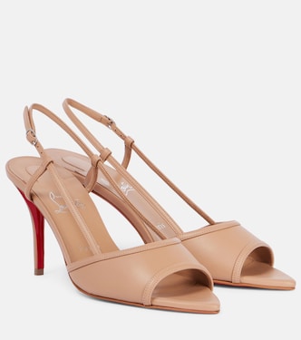 Miss Z 80 patent leather slingback pumps | Christian Louboutin