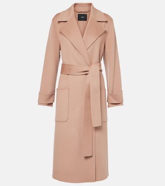 Arline wool and cashmere wrap coat | Joseph