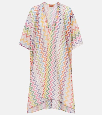 Zigzag semi-sheer beach dress | Missoni