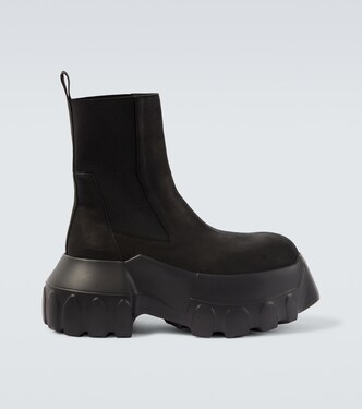 Beatle Mega Tractors leather Chelsea boots | Rick Owens
