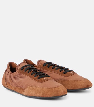 Collapse Re-Nylon and suede sneakers | Prada