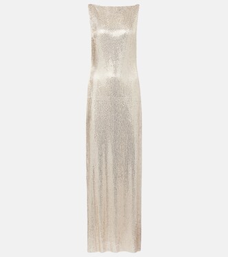 Crystal-embellished mesh gown | Roland Mouret