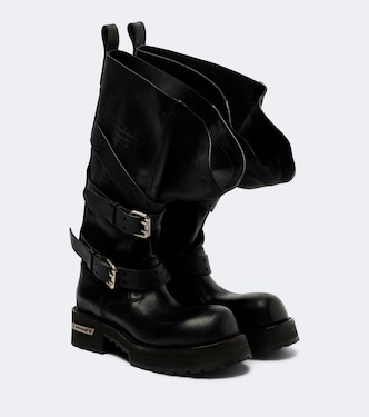 Venom leather combat boots | Balenciaga