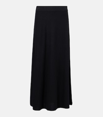 Torie high-rise cashmere maxi skirt | Lisa Yang