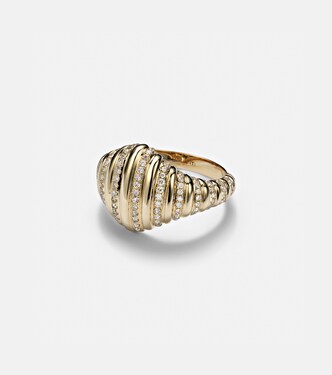 9kt gold ring with diamonds | Yvonne Léon