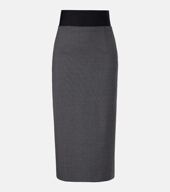 Falda tubo Finire de lana virgen | Sportmax