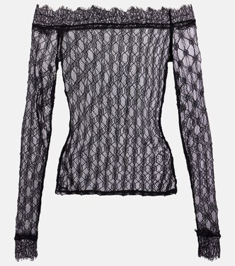 Marlene off-shoulder lace top | Isabel Marant