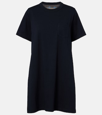 فستان قصير بأجزاء ونقشة البيزلي | Sacai