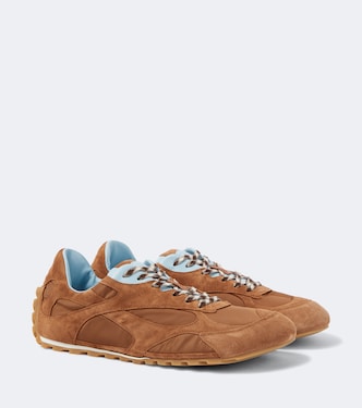Orbit Flash suede-trimmed sneakers | Bottega Veneta