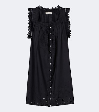 Nessie broderie anglaise cotton minidress | Dôen