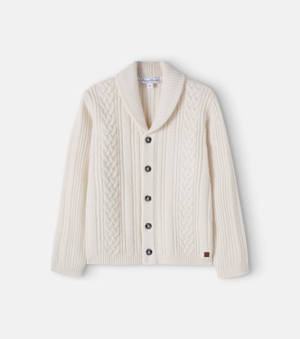 Cable-knit wool cardigan | Tartine et Chocolat