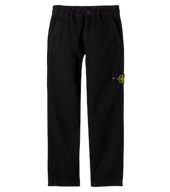 Compass cotton pants | Stone Island Junior