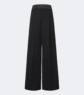 Pantalon ample en laine à pinces | Saint Laurent