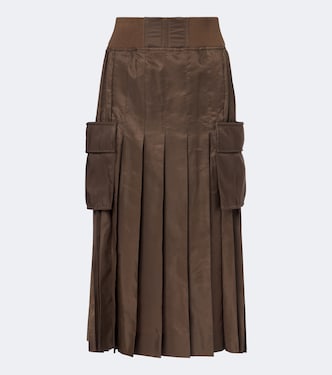 Jupe midi en sergé | Sacai